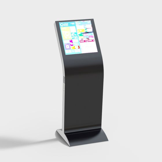 Interactive Information Kiosk 3D model for Modern Designs