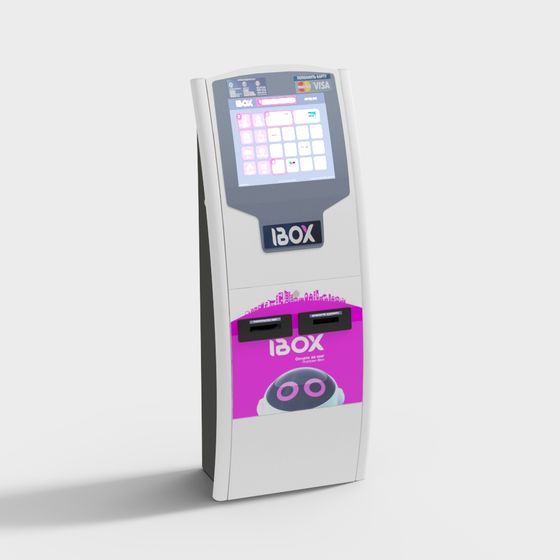 Futuristic IBOX ATM 3D model