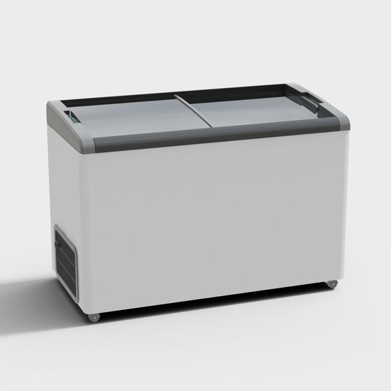 Modern Minimalist Refrigerator 3D model