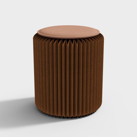 Folding Kraft Paper Round Stool