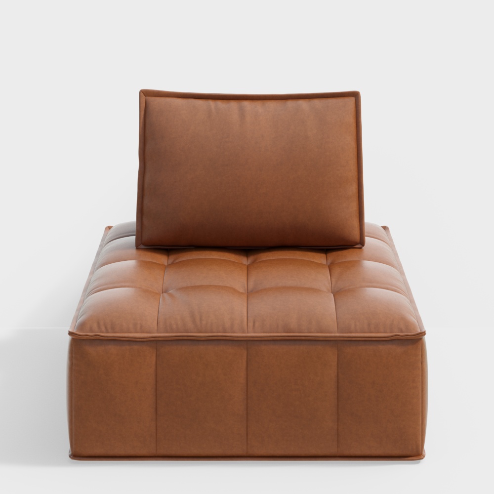 Ретро кожаный диван