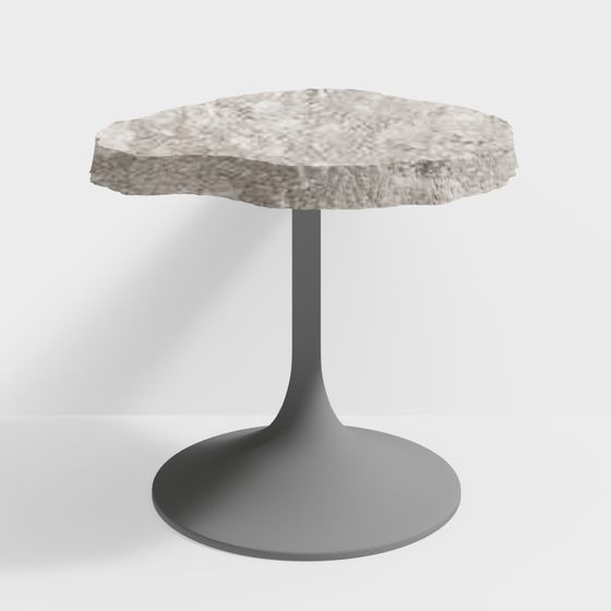 Wabi-Sabi Style Stone Irregular Side Table