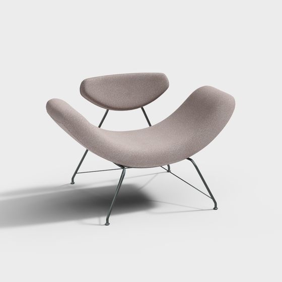 French Style Living Room Lounge Chair