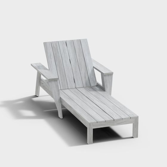 Low Poly Relaxing Lounge Chair 3D model