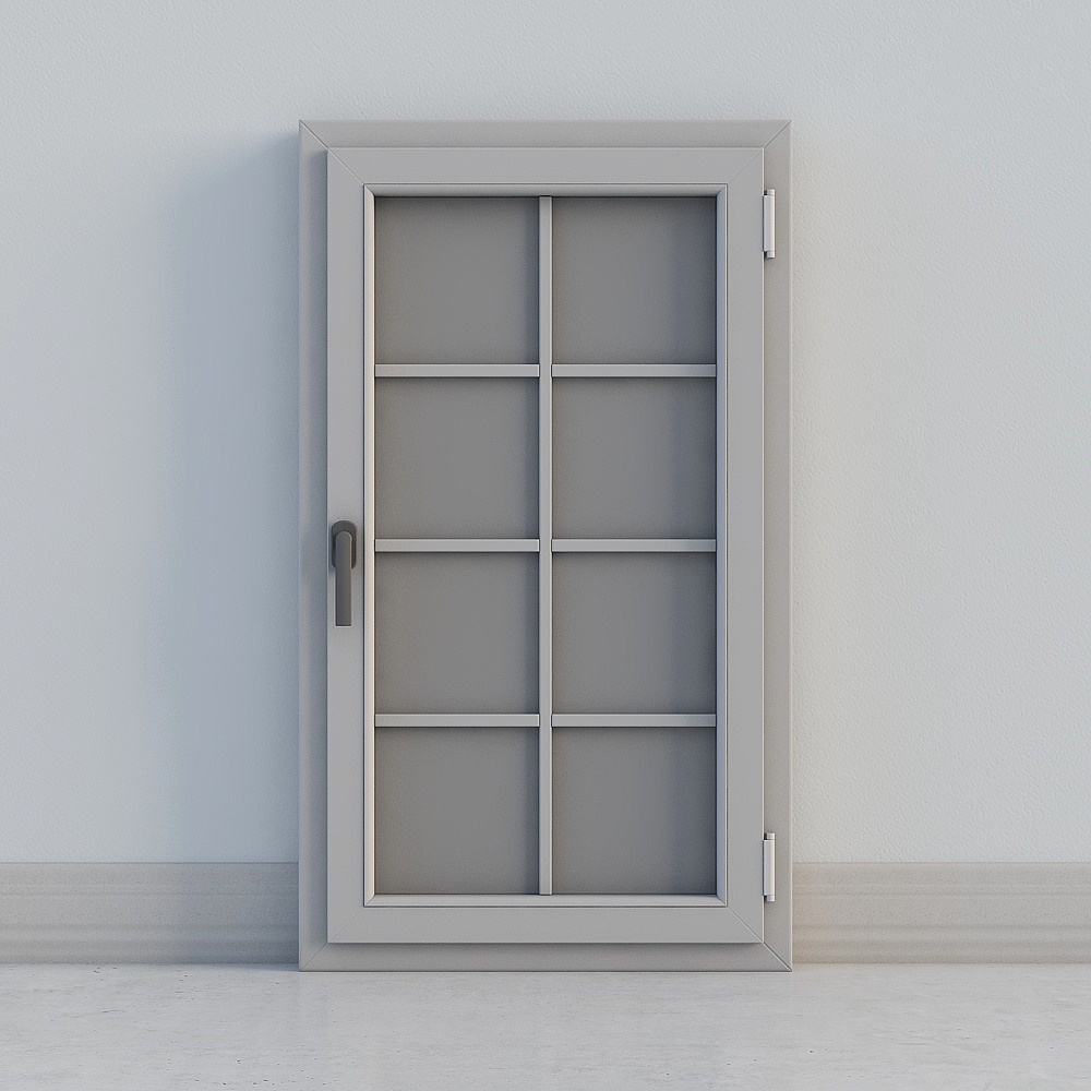 Elegant Glass Door 3D Model Design