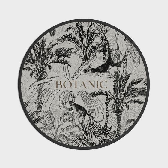 French Bathroom Round Rug