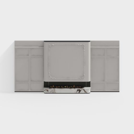 French Living Room Fireplace Wall