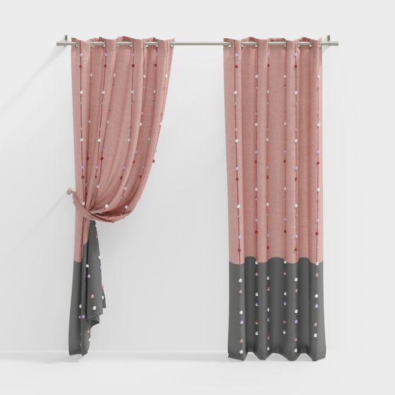 Kids Dot-Curtain