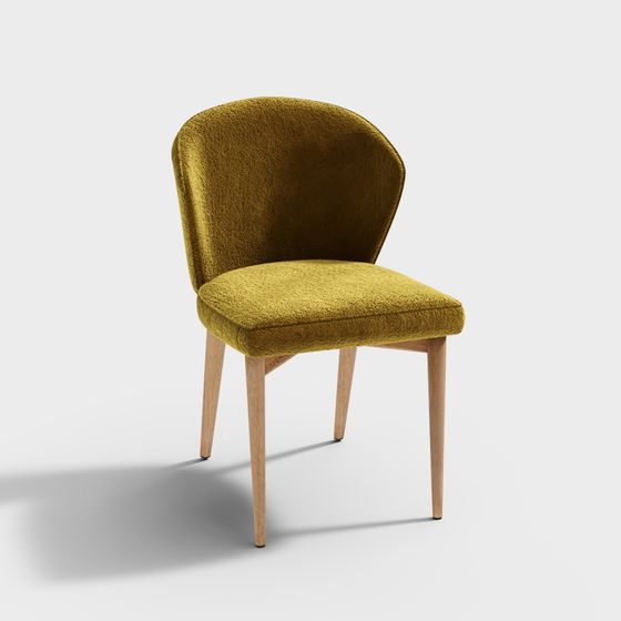 Elegant Low-Poly Chair 3D model