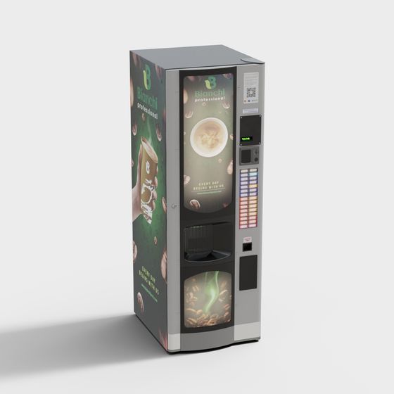 Bianchi Coffee Vending Machine 3D model for Creative Projects