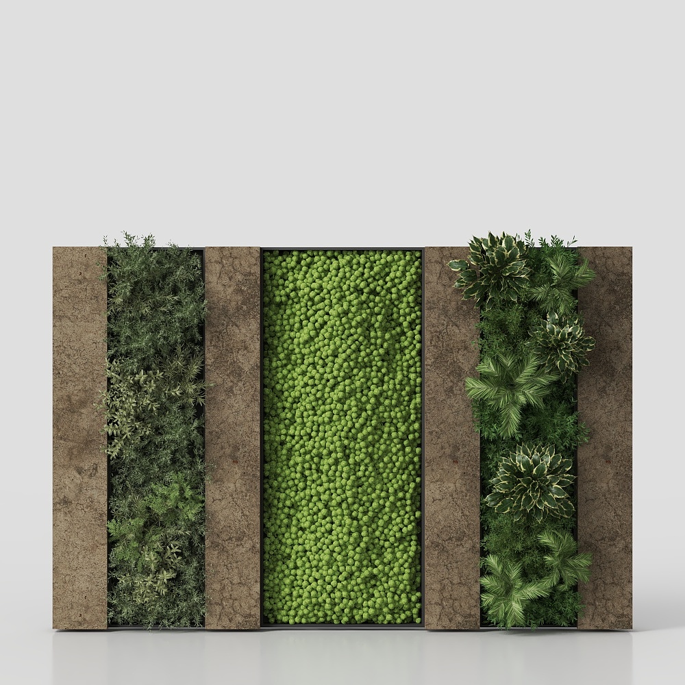 Concrete and Vertical Garden