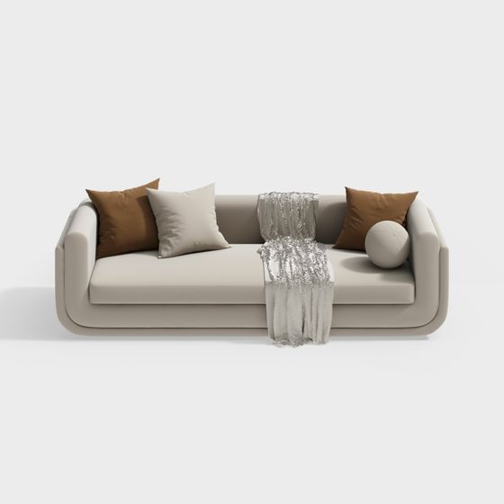 Urban Comfort 3D model Sofa for Modern Interiors