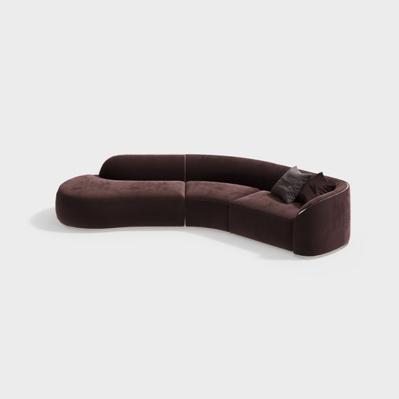 Curve Comfort 3D model Sofa