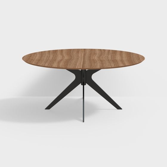 Elegant Round Table 3D model for Contemporary Design