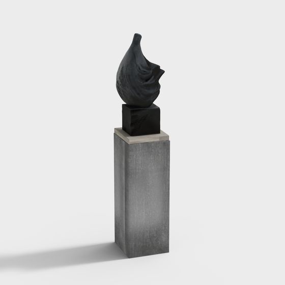 Abstract Flame 3D model - Unique Low-Poly Design