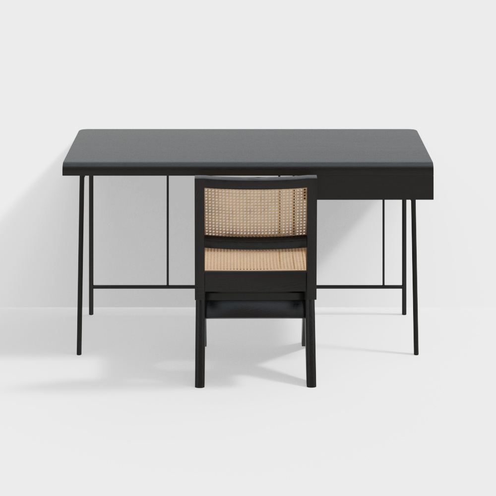 Vintage Schreibtisch- und Stuhlset