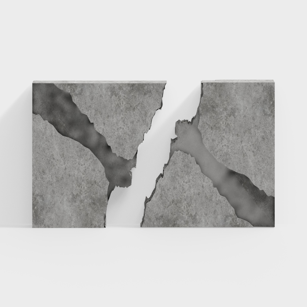 Современная стеновая панель из цемента с эффектом потертости