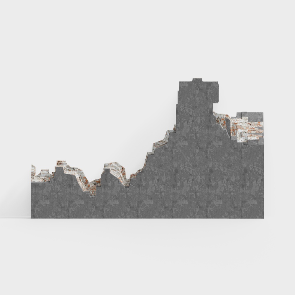 ผนังคอนกรีตสไตล์อินดัสเทรียลลุ่ย