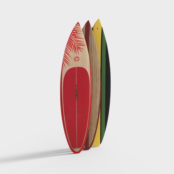 Surf's Up: A Vibrant 3D Model for Creatives