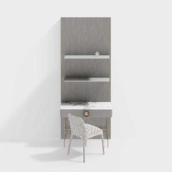 モダンデスク＆チェアセット