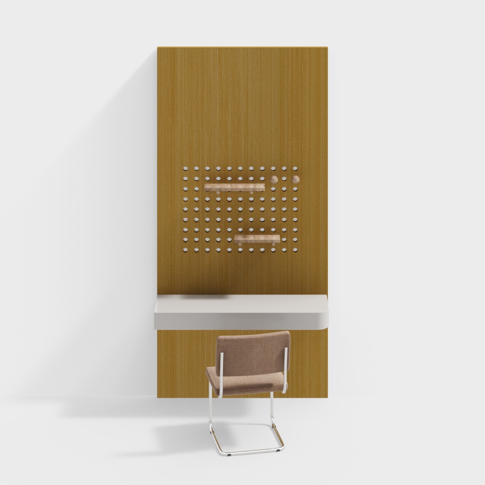 Современный набор стол и стул с перфорированной доской