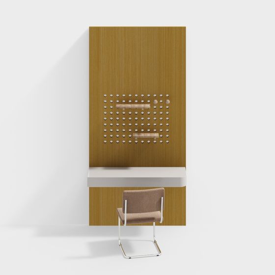 Современный набор стол и стул с перфорированной доской