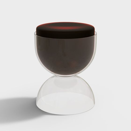 Modern Coffee-Colored Stool