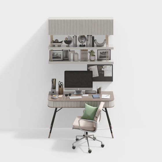 combinación de escritorio y silla