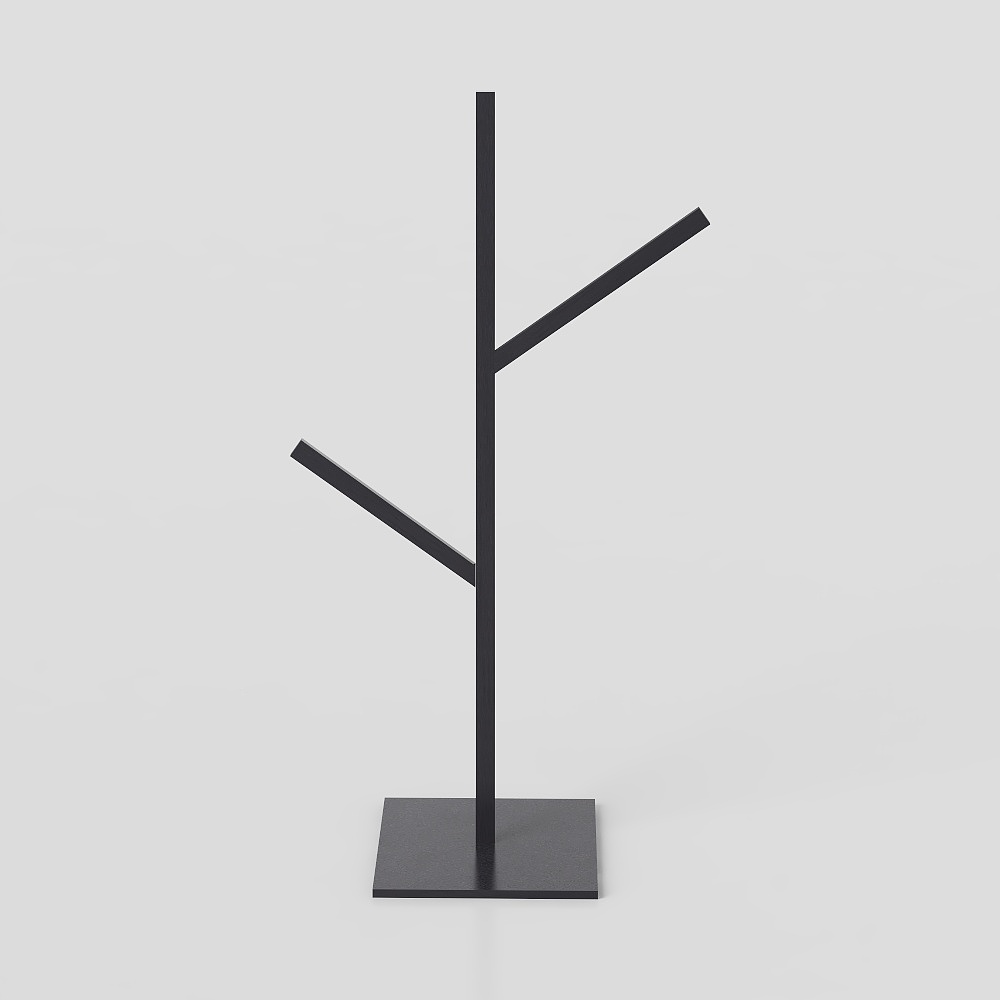 Schwarzer Garderobenständer