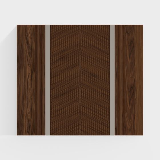 Herringbone Door 3D model for Modern Design