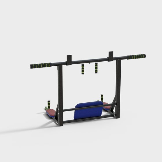 Low-Polygon 3D Fitness Equipment Model