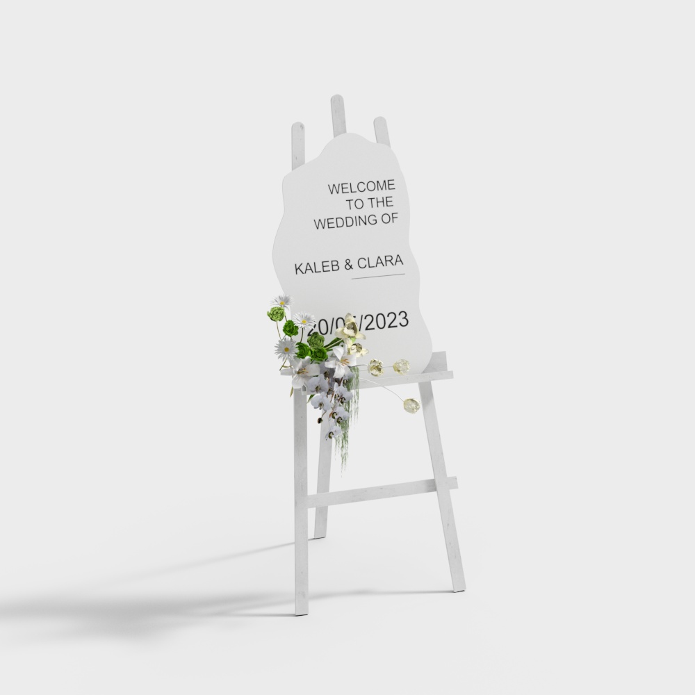 Cartello Direzionale Floreale