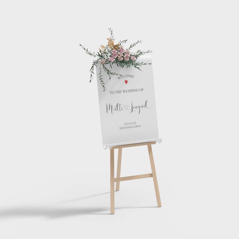 Cartello Indicatore per Matrimonio