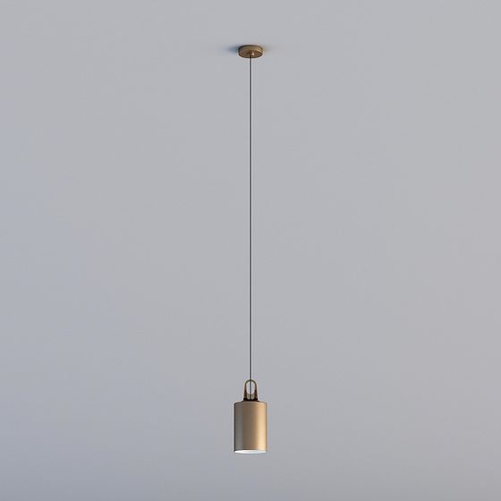 Elegant Minimalist Pendant Light 3D model