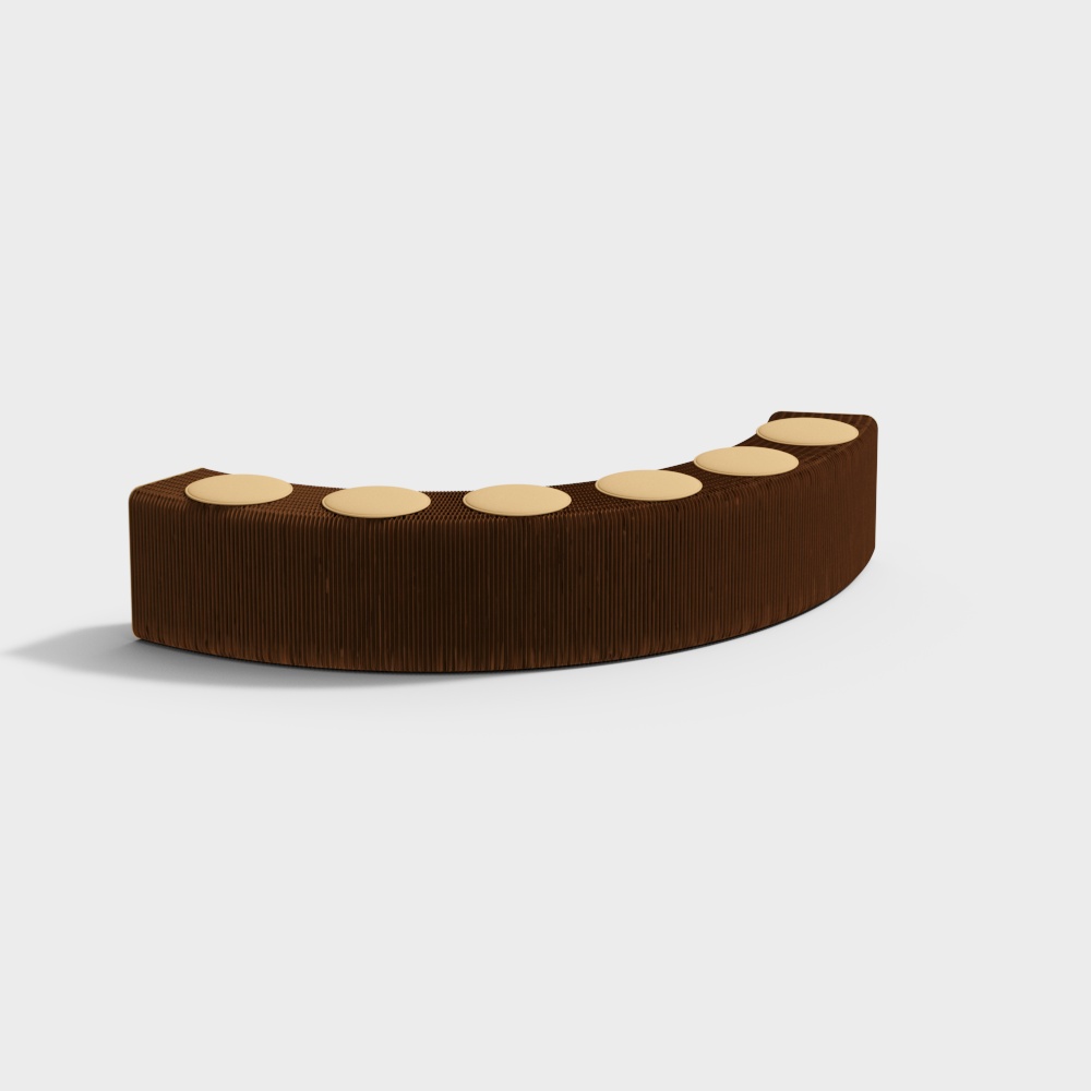 Organ-shaped Kraft Paper Long Stool