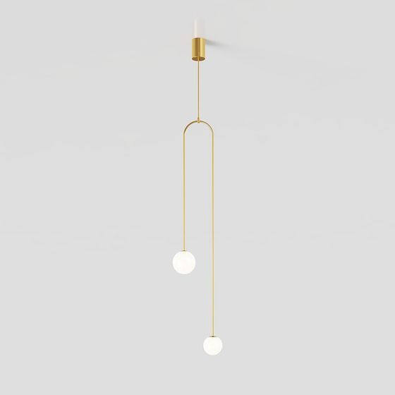 Suspension à abat-jour en arc