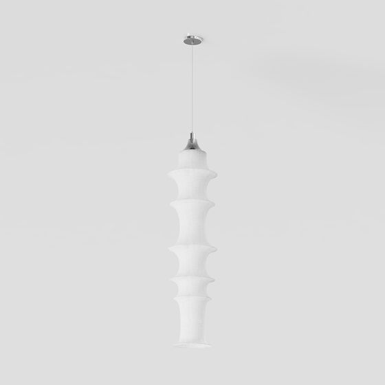 Stylish Spiral Pendant Light 3D model for Interiors