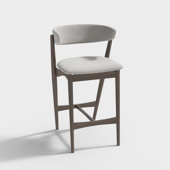 Urban Luxury Bar Stool 3D model for Contemporary Spaces