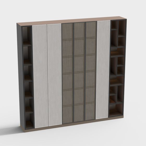 Urban Elegance Bookshelf 3D model for Modern Spaces