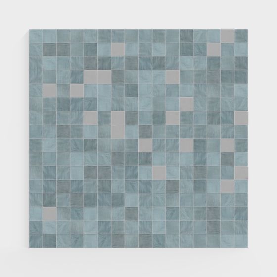 Water Ripple Tile Wall 3D model