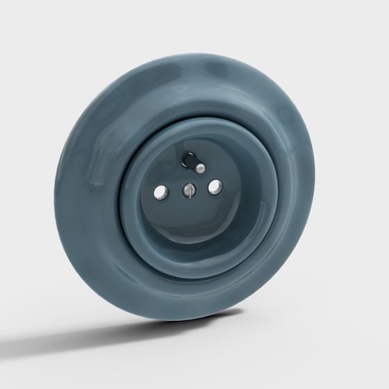 Stylish Button 3D Model in Low Poly Design