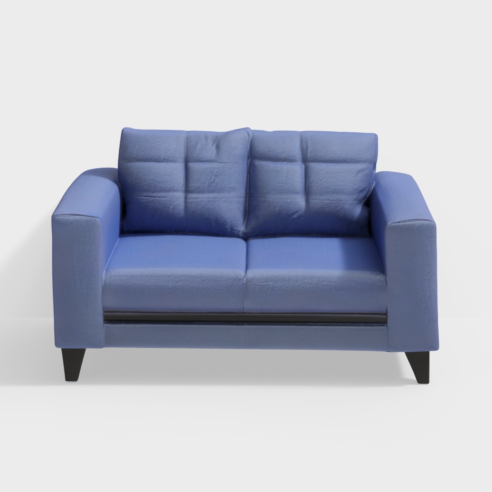 Garcia Fabric Sofa in Blue Color