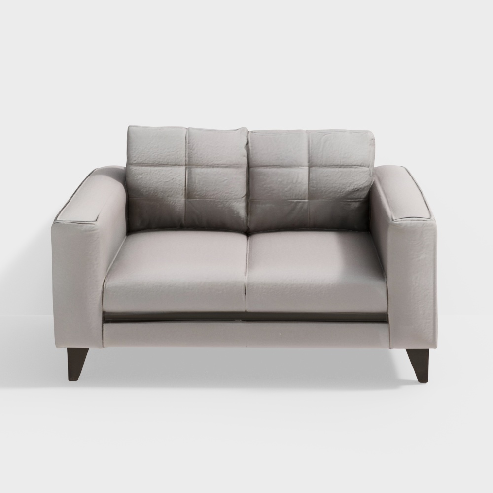 Garcia Fabric 2 Seater Sofa in Grey Color