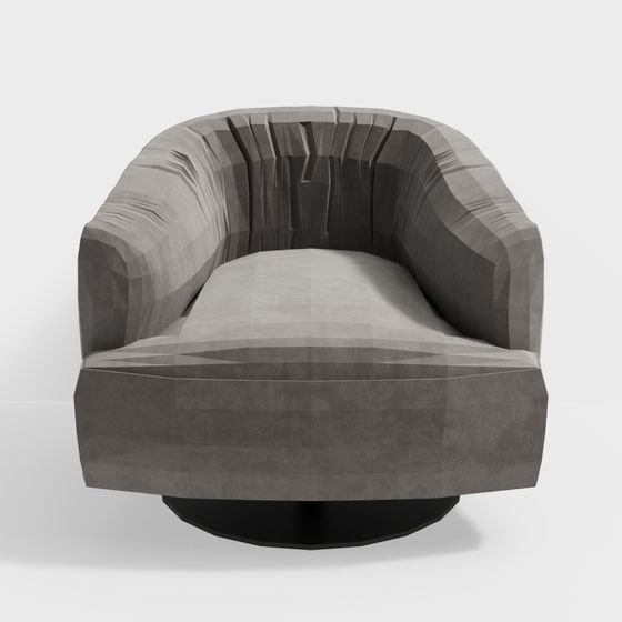 Low Poly Futuristic Sofa 3D model
