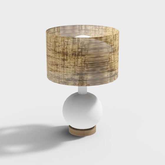 Stylish Low-Polygon Table Lamp 3D model for Modern Spaces