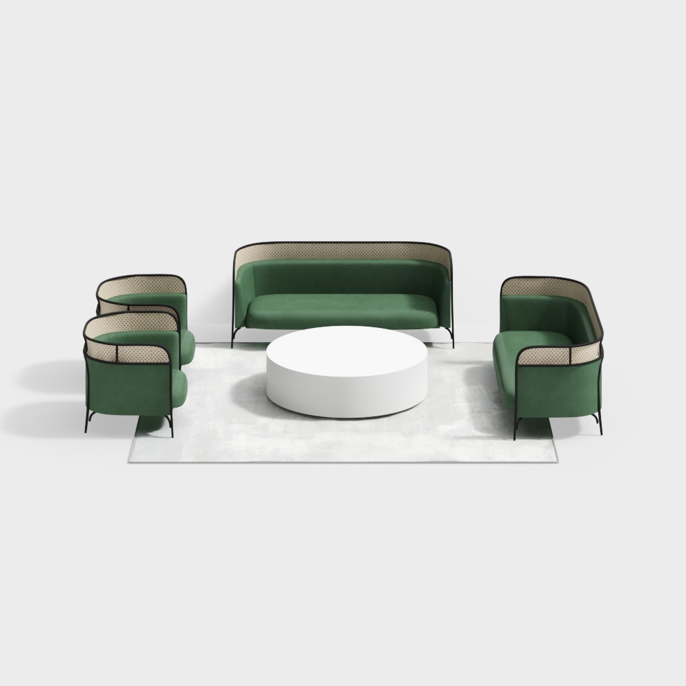 グリーンコンビネーションソファ