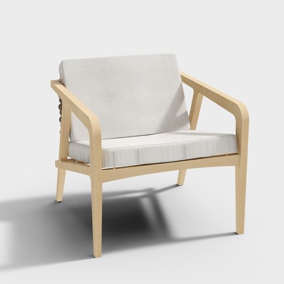 Cozy Lounge Chair 3D model