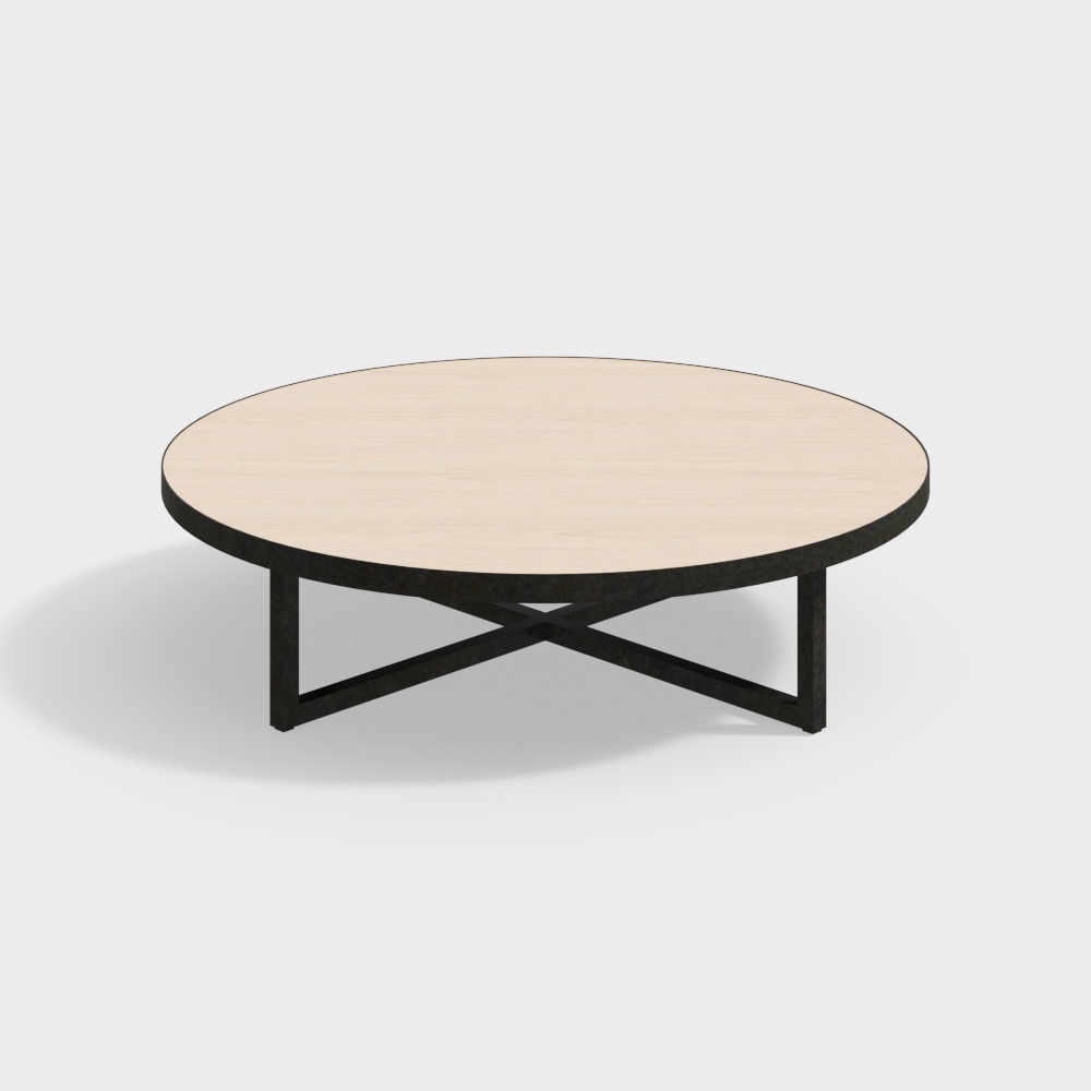 Table Basse Ronde en Bois