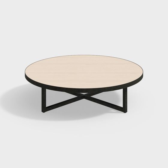 Table Basse Ronde en Bois