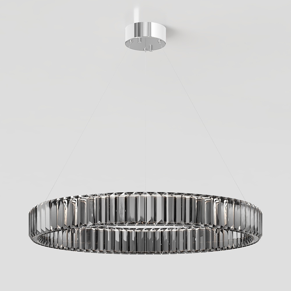 Elegant Low-Poly Chandelier 3D model